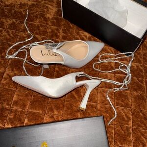 Lulu's Rhinestone Tie Heels
